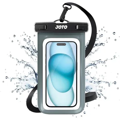 Zdjęcie produktu dla Wodoodporne etui na telefon, podwodne etui IPX8, do smartfonów do 7 cali, kolor: szary