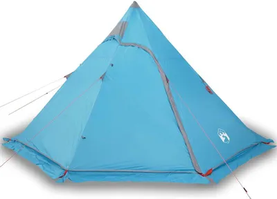 Produktbild von vidaXL Tipi-Campingzelt 5 Person Blau Wasserdicht