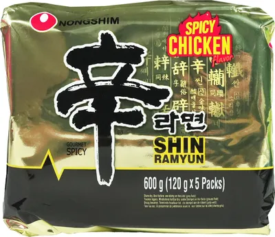 Produktbild von Nongshim Shin Ramyun Spicy Chicken 600g (120gx5)