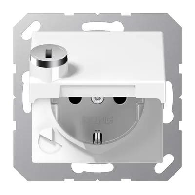 Image de JUNG Prise 1f aws glz UP Klappd IP20 ZP