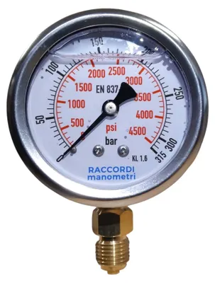 Produktbild von Radialer Niederdruckmanometer MG1-63 315 bar Gewinde 1/4"