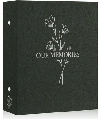 Produktbild von Fotoalbum Einsteckalbum 10x15 cm 400 Fotos Hochformat Leinen Grün