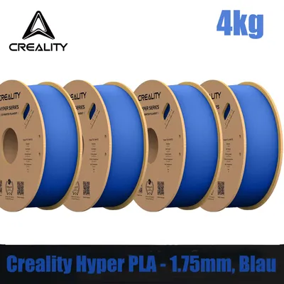 Produktbild von Creality PLA Filament Set, Hyper Serie, 1,75mm, 4KG für 3D Drucker, 4 x 1000g, - Blau - 3301010341