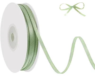 Satinband Salbeigrün, 3 mm x 91 m, für Deko & Basteln