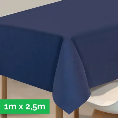 Produktbild von Tischdecke aus stoffähnlichem Vlies, 1m x 2,50m Dunkelblau,  100