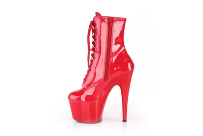 Produktbild von Pleaser Adore-1020 Stiefeletten in Übergrößen Rot ADO1020/R/M große Damenschuhe, Größe:43