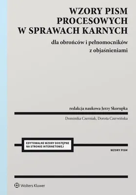 Productafbeelding van Wzory pism procesowych w sprawach karnych