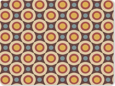 Produktbild von MuchoWow® Mauspad Mousepad Retro - Vintage - Design - Kreis 23x19 cm - Mousepads - Maus Mat - Pad - Mausunterlage - Schreibtischunterlage - Mauspad