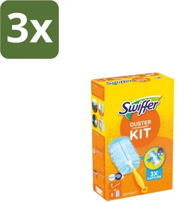 Image de Swiffer – Kit de démarrage + 3 recharges – avec Febreze - Pack économique - 3 pièces