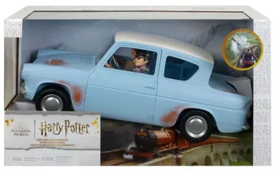 Image de La voiture volante de harry potter et ron weasley - véhicule + poupées - mattel - hhx03