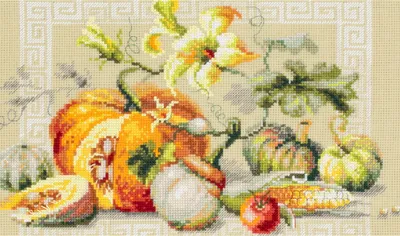 Produktbild von Magic Needle Zweigart Edition Kreuzstich Set "Kürbisfest", Zählmuster, 30x20cm