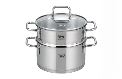 Produktbild von ELO Citrin Biodünster Edelstahl Volumenskala Induktion silberfarben 18cm