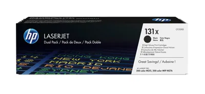 Image de HP 131X 2-pack High Yield Black Original LaserJet Toner Cartridges Cartouche de toner 2 pièce(s)