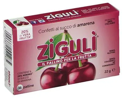 Immagine prodotto di Ziguli Amarena 36 Palline 22 G
