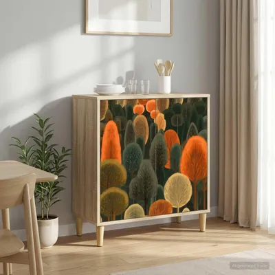 Immagine prodotto di vidaXL Credenza ZAANDAM, finitura Sonoma, 69 x 33 x 75 cm, realizzata in legno composito