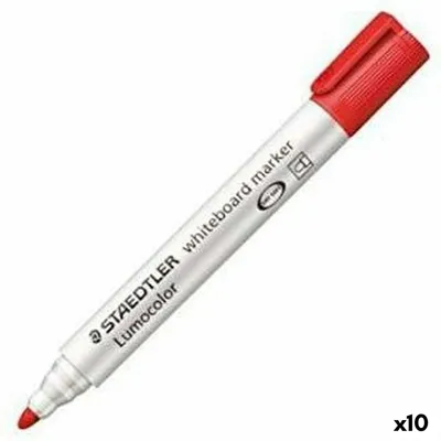 Obrázok produktu pre STAEDTLER Whiteboardmarker Lumocolor rot 10 Stück