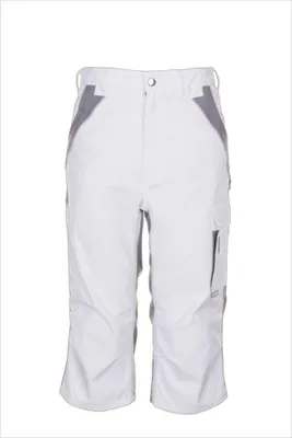 Produktbild von Planam Dreiviertel-Hose Plaline Gr. 2XL reinweiß/zink