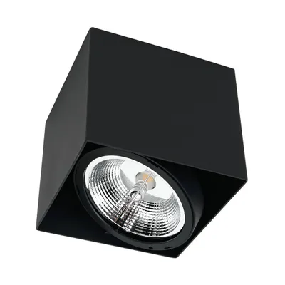 Image de Plaza-applique 1Xgu10 Ar111 noir Spots de plafond