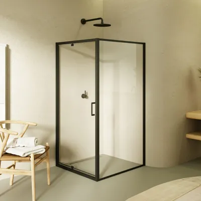 Produktbild von i-flair Eck Duschkabine 70x80x190 cm aus durchsichtigem 6 mm Sicherheitsglas - DK553