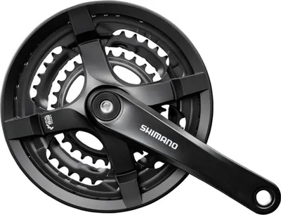 Produktbild von Shimano Tourney FC-TY501 Kurbel 3-fach 28-38-48 34-34-42 Zähne 170 mm 175 mm Kurbelgarnitur Fahrradkurbel Kettenradgarnitur MTB Mountainbike Trekking
