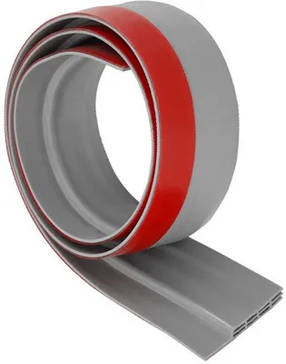 Immagine prodotto di Soglia di risalita autoadesiva in PVC 2 m × 5 cm, grigia, 6 fori
