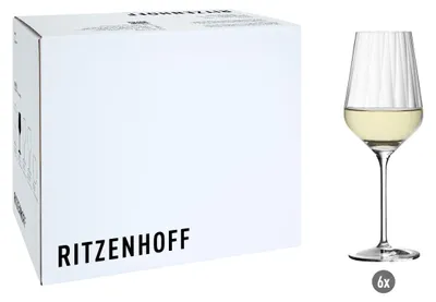 Produktbild von Ritzenhoff Sternschliff Weißweinglas 6er Set 380 ml Kristallglas