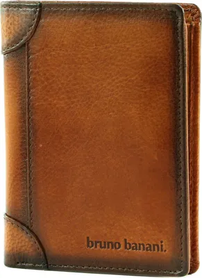 Produktbild von bruno banani Leder Geldbörse Wallet Cognac braun