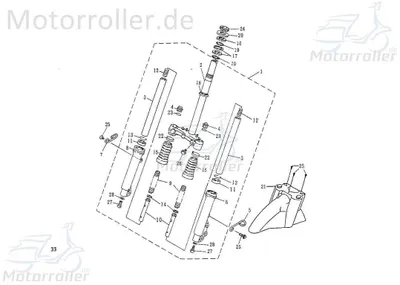 Produktbild von SMC Extra 50 Off Road Dämpferfeder 50ccm 2Takt 42151-PAF-00 Motorroller.de Extra 50 Off Road 50kmh Extra 50 Sport 50kmh Mokick Ersatzteil Service