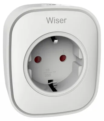 Produktbild von Schneider Electric Wiser Smart Plug Zigbee App-Steuerung Alexa/Google/Apple