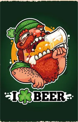 Produktbild von vianmo Holzschild 30x20 cm i love Beer Bier