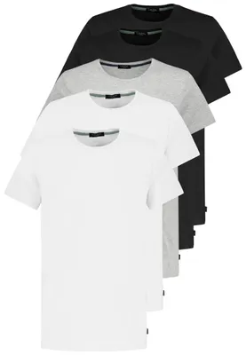 Produktbild von Sublevel 5er-Pack Basic Kurzarm T-Shirts, Rundhals Größe: L