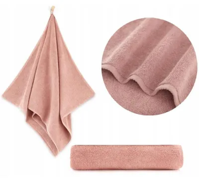 Produktbild von Handtuch - 100% Baumwolle - 500 g/m2 - 30x50 cm - Extra Saugfähig - Rosa - hohe Grammatur - KIWI2