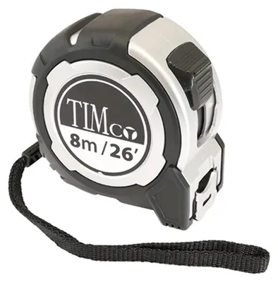 Image de TIMCO 8MTAPEM, mètre ruban, 8 mètres