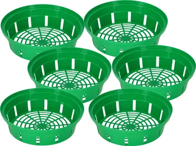 Image de KOTARBAU® Set 6 pièces Panier À Bulbes ⌀ 260 mm  Vert Corbeille Plantation Tulipes  Accessoire Plantation Bulbes Plastique
