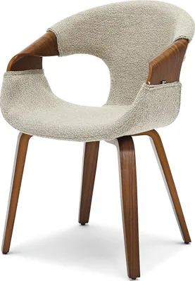 Produktbild von Esszimmerstuhl DARLENIS – beige/walnuss