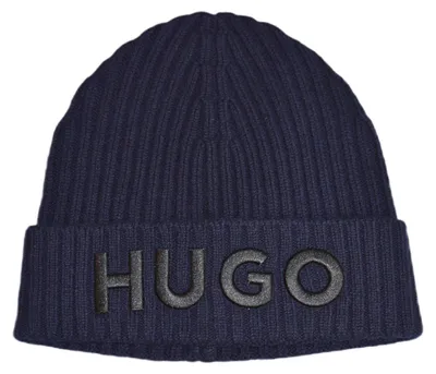 Produktbild von Winter hat Hugo Boss Knitted Beanie Cap Blue - 50495778-410