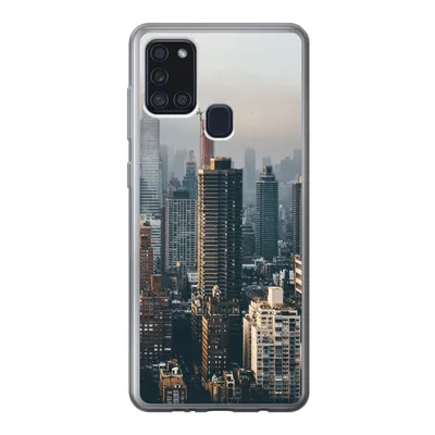 Produktbild von MuchoWow® Handyhülle Schutzhülle Hülle für Samsung Galaxy A21s New York - Skyline - Amerika Silikon Softcase Handy Hülle - Hartschale