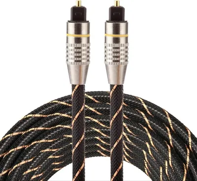 Produktbild von Jumada's - ETK Digitales optisches Kabel 3 Meter / Toslink-Audio-Stecker auf Stecker / Optisches Kabel - Nylon-Serie - Schwarz