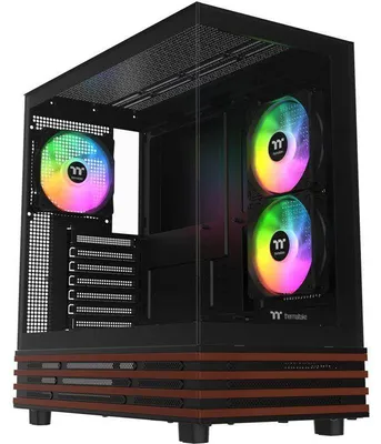 Immagine prodotto di Case per PC Mid-Tower Thermaltake View 270 Plus WS ARGB, compatibile con schede madri E-ATX/ATX/Micro ATX/Mini-ITX, dotato di 3 ventole da 120mm con illuminazione ARGB, 2 pannelli laterali in vetro temperato, colore nero