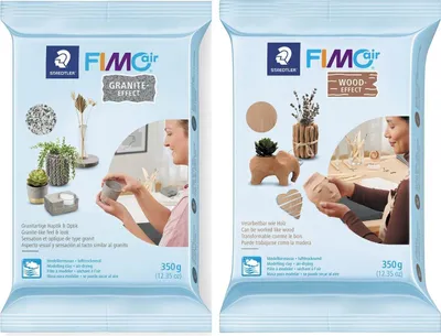 Immagine prodotto di 2 paste polimeriche Polimero-argilla Air Effect 350 g Granito + legno