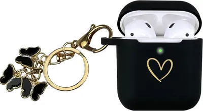 Image de Étui de protection pour écouteurs - Coque de protection - Protège les écouteurs - Fabriqué en silicone souple - 15,4 x 11,8 cm - Noir