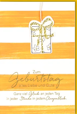 Produktbild von Geburtstag - Glückwunschkarte im Format 11,5 x 17 cm mit Umschlag