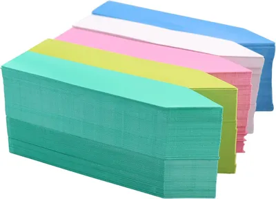 Imagen del producto de Etiquetas para plantas, 500 unidades, plástico resistente a la intemperie, 10x2 cm, de varios colores, para jardín y plantas en macetas