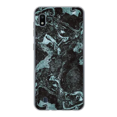 Produktbild von MuchoWow® Handyhülle Schutzhülle Hülle für Samsung Galaxy A10 Naturstein - Blau - Stein Silikon Softcase Handy Hülle - Schutzhülle