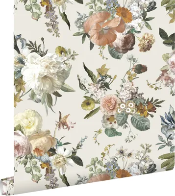 Zdjęcie produktu dla ESTAhome Tapeta zabytkowe kwiaty beżowym 53 cm x 10.05 m
