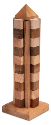 Zdjęcie produktu dla Sky Tower – wieżowiec – puzzle 3D – gra logiczna w solidnej drewnianej ramce