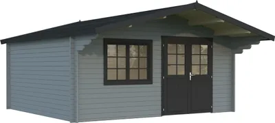 Produktbild von Gartenhaus Palmako Britta 19,7 m² 516 x 579 cm hellgrau-anthrazit