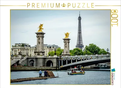 Produktbild von Calvendo Durch Paris auf einem Holzfloß 1000 Teile Puzzle quer 640x480mm, N N; 7373738