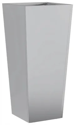 Obrázek produktu pro Zahradní květináč 35x35x75 cm černý z nerezové oceli
