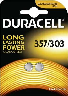 Produktbild von Duracell Knopfzelle Typ 357 2er Blister